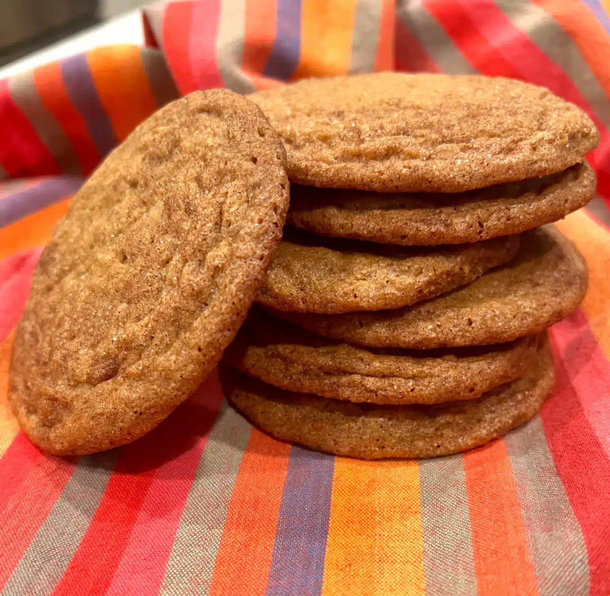 stack of brown sugar sugar cookies