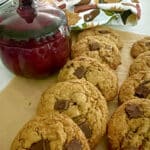 pumpkin cookies with glass pumpkin