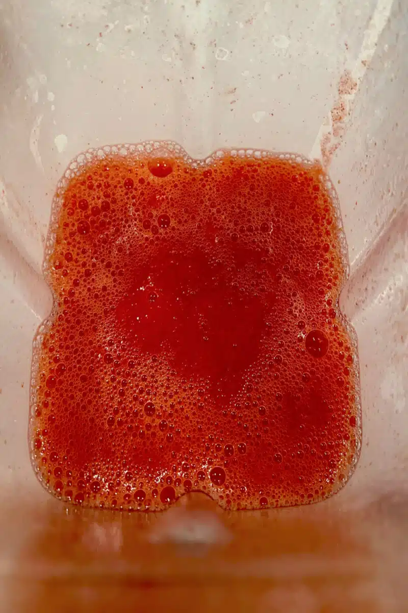 pureed strawberry daiquiri recipe in the blender