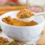 spoonful of gingerbread spice mix