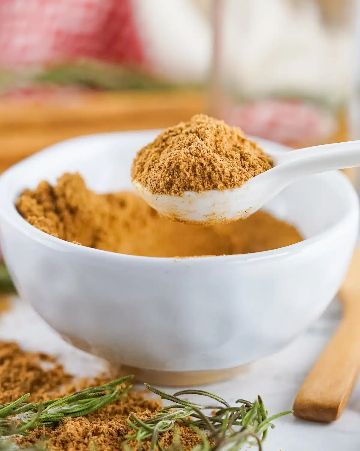 spoonful of gingerbread spice mix