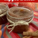 mason jar o apple butter with text overlay